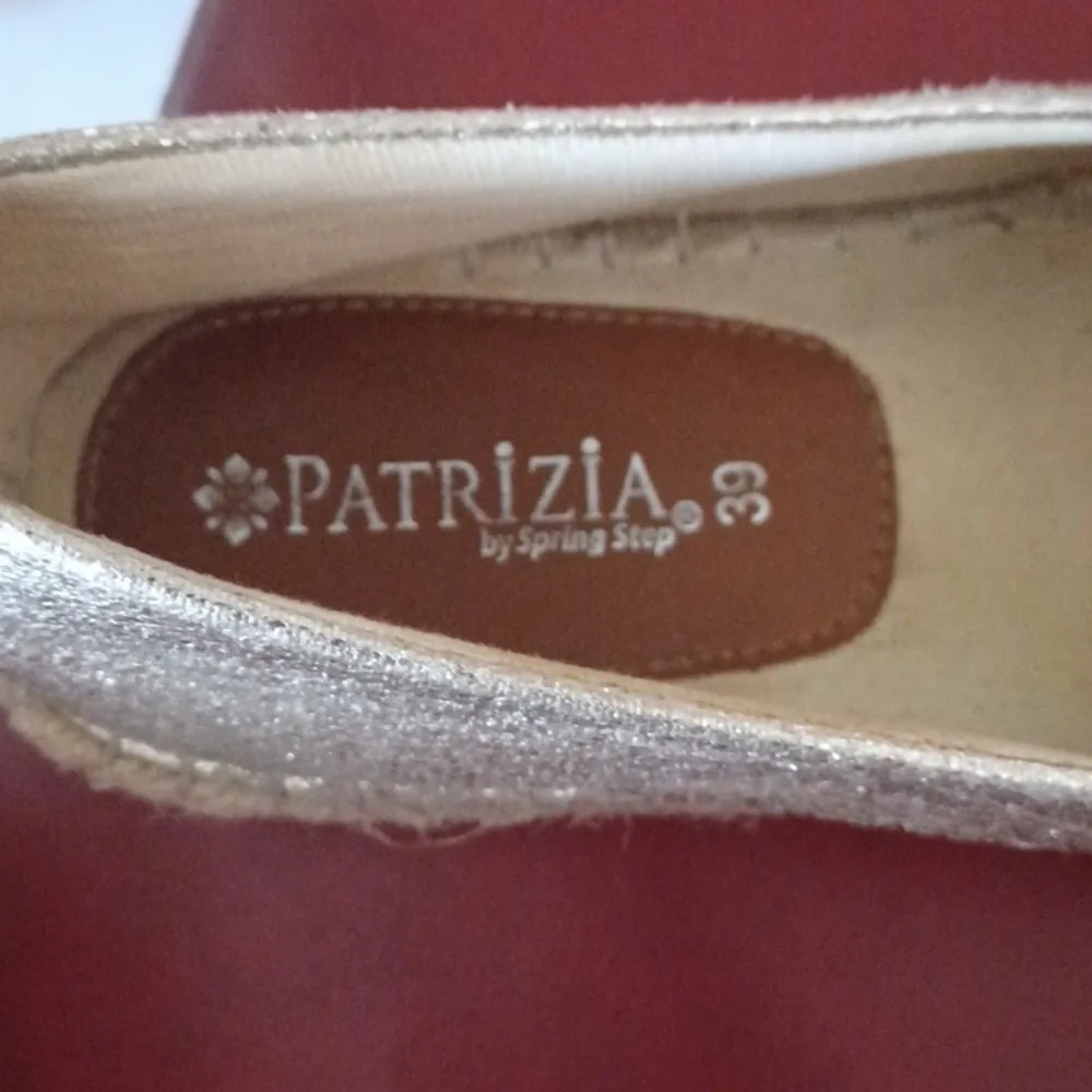 Patrizia by Spring Step Raiatea Slip On Gold Espadrille Loafer